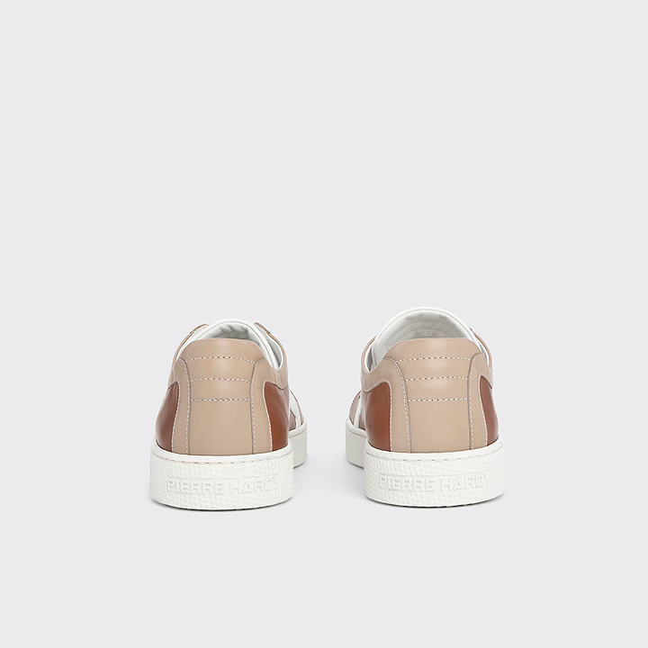 Pierre Hardy ALPHA SNEAKERS - MEN, light brown, beige and white calfskin, view 6