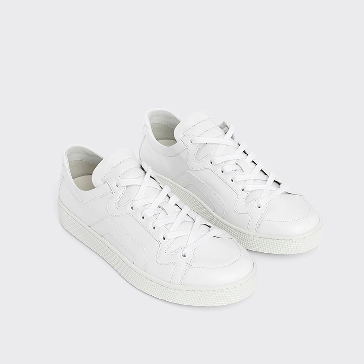 Pierre Hardy ALPHA SNEAKERS - MEN, white calfskin, view 3