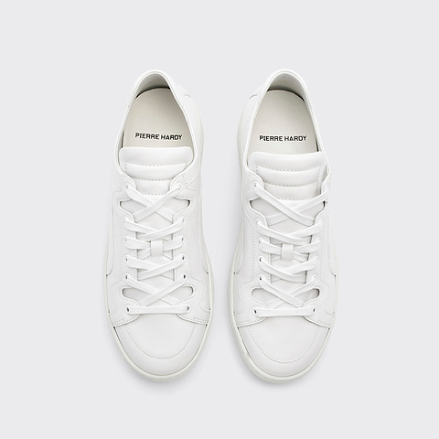 Pierre Hardy ALPHA SNEAKERS - MEN, white calfskin, view 2