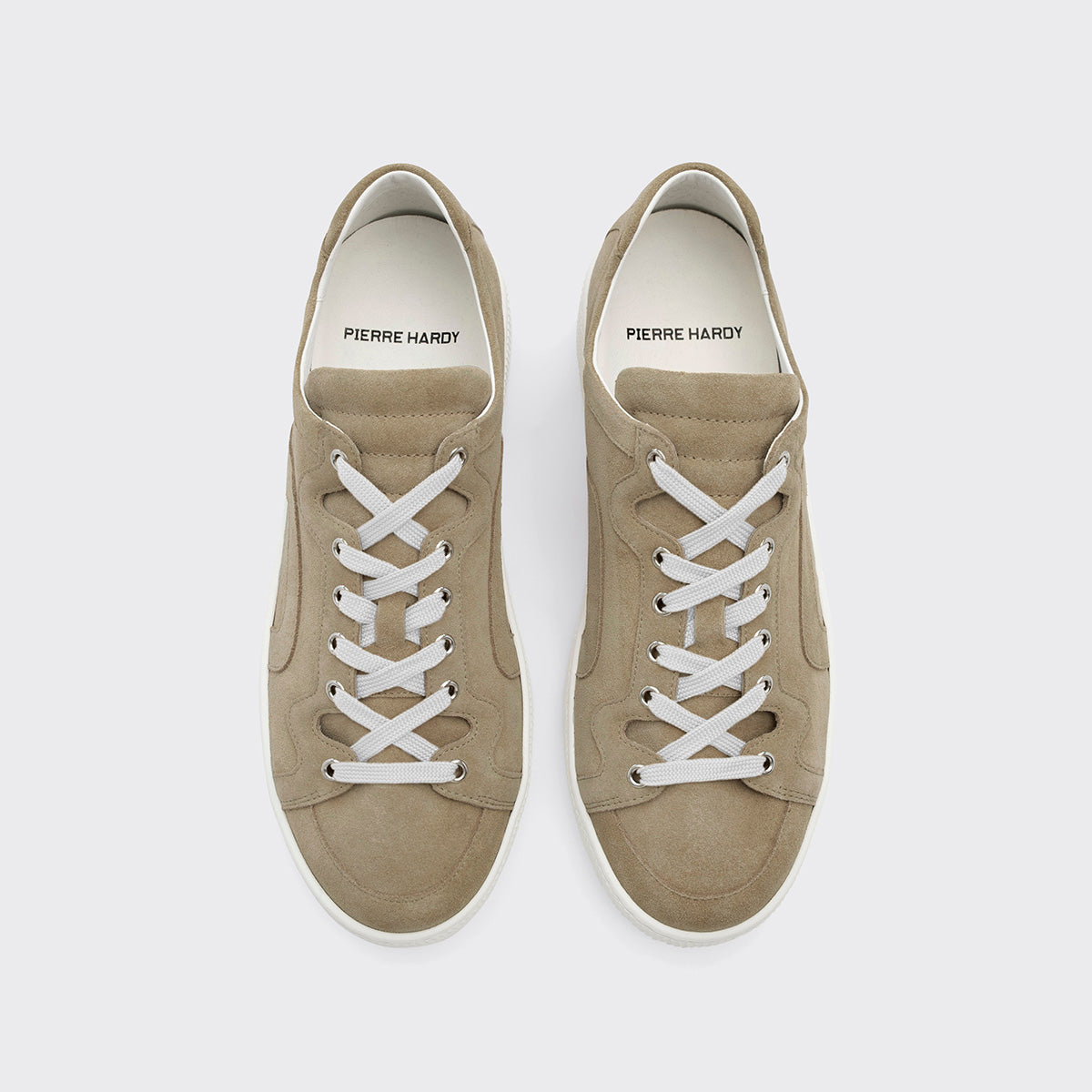 Pierre Hardy ALPHA SNEAKERS - MEN, sand suede calfskin, view 2