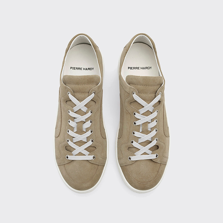 Pierre Hardy ALPHA SNEAKERS - MEN, sand suede calfskin, view 2