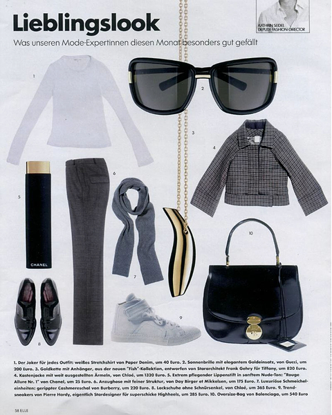 Elle Germany — Lieblingslook feature, August 2006