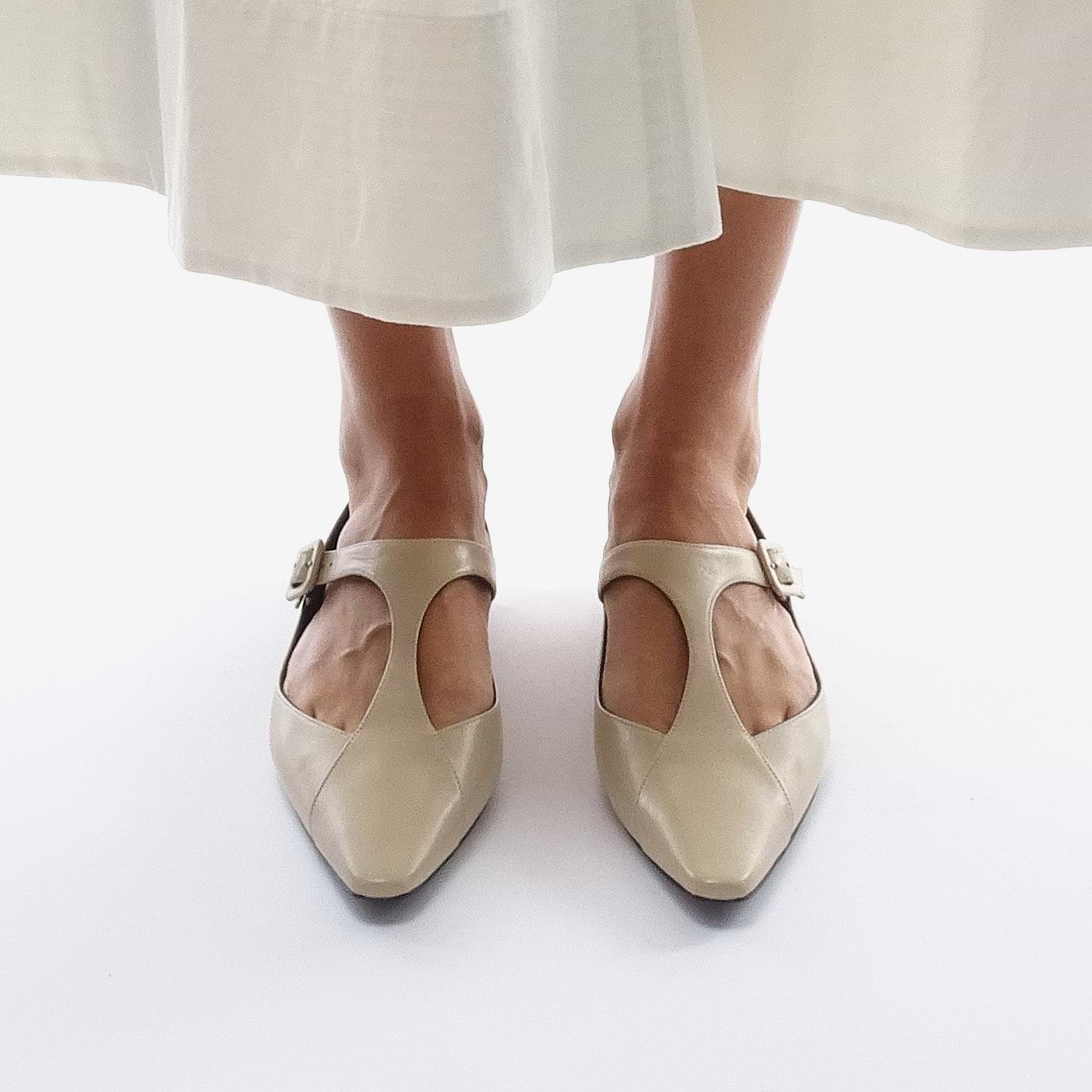 Pierre Hardy EDDIE SALOMÉ, beige kidskin, view 3