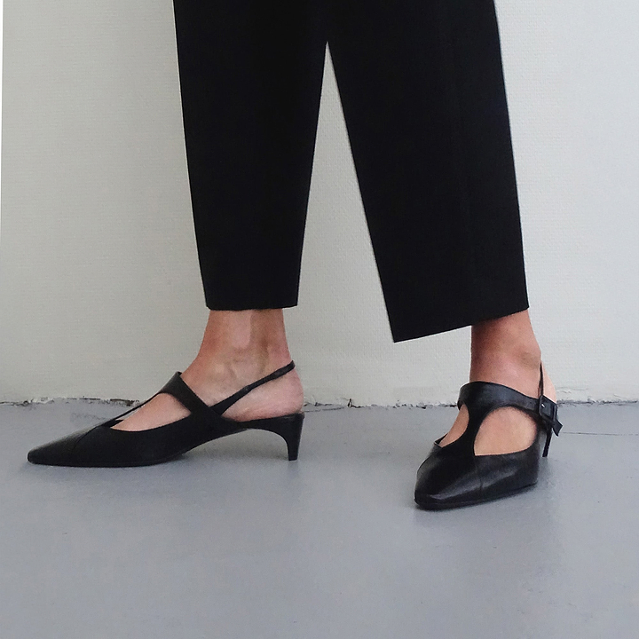 Pierre Hardy EDDIE SLINGBACK, black kidskin, view 5