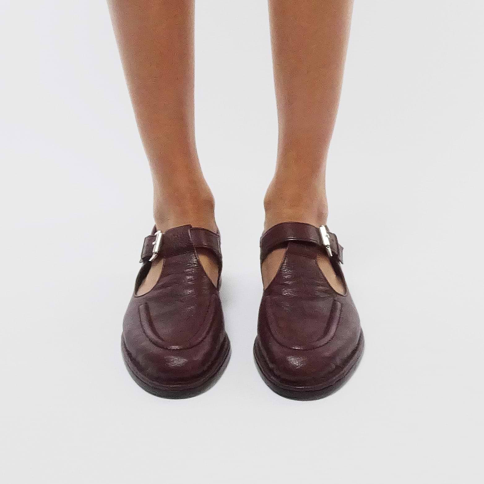 Pierre Hardy MODICA SANDAL, burgundy grained kidskin, view 4