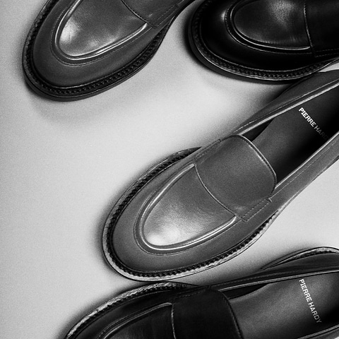 Pierre Hardy JOHN LOAFER, black calfskin, view 2