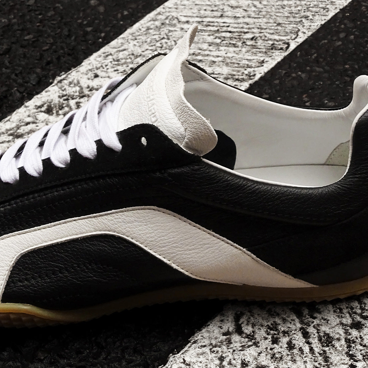 Pierre Hardy JUMP SNEAKERS, black & white calfskin and black suede calfskin, view 5