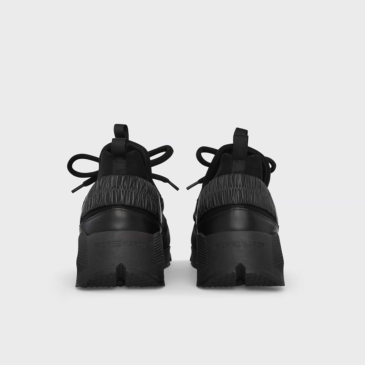 Pierre Hardy TREK COMET SNEAKERS, black neoprene and calfskin, view 2