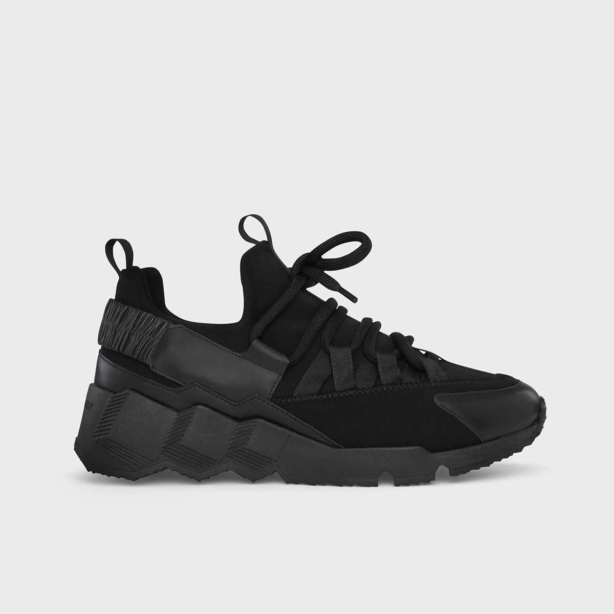 Pierre Hardy TREK COMET SNEAKERS, black neoprene and calfskin