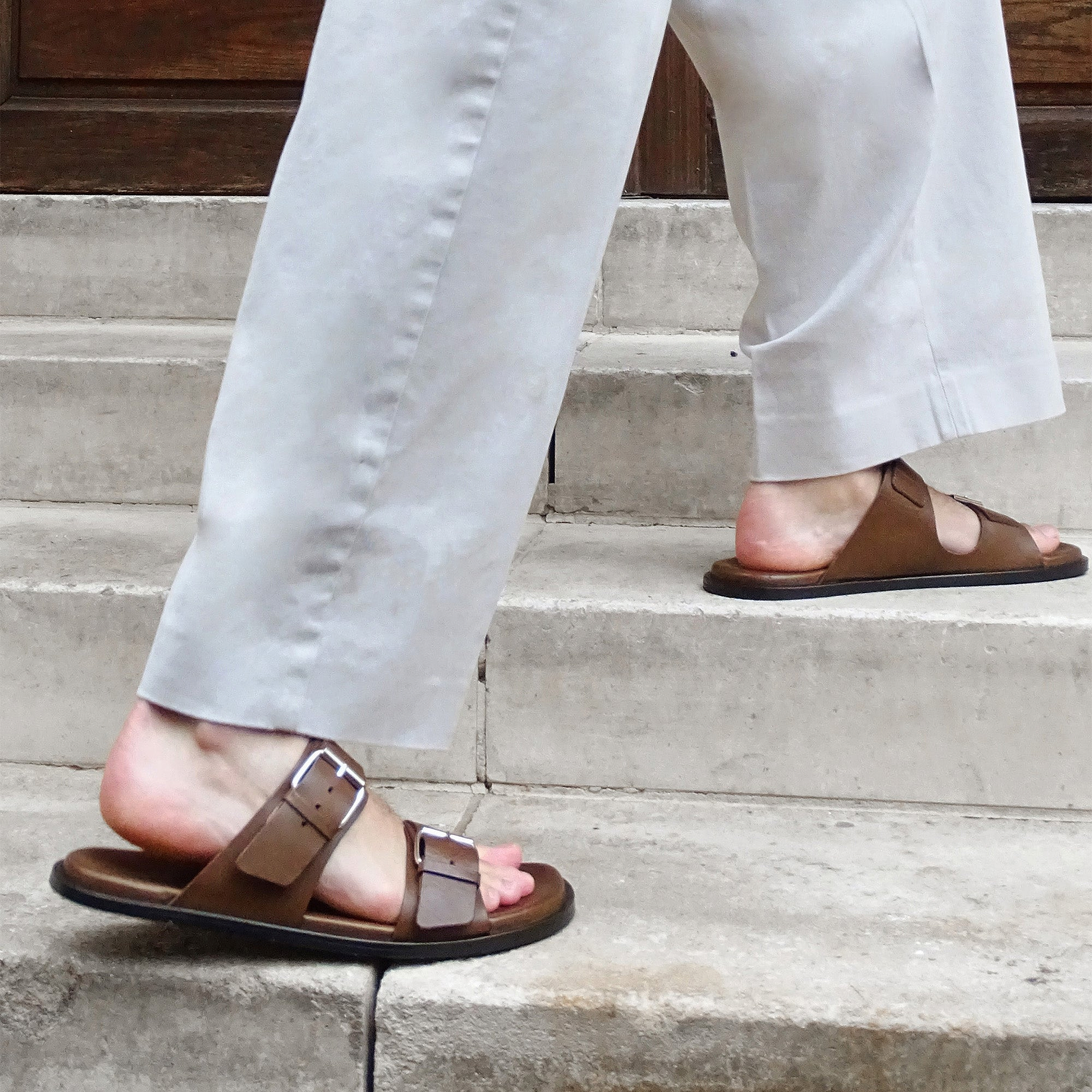 Pierre Hardy MARLON SANDAL, tobacco calfskin, view 4