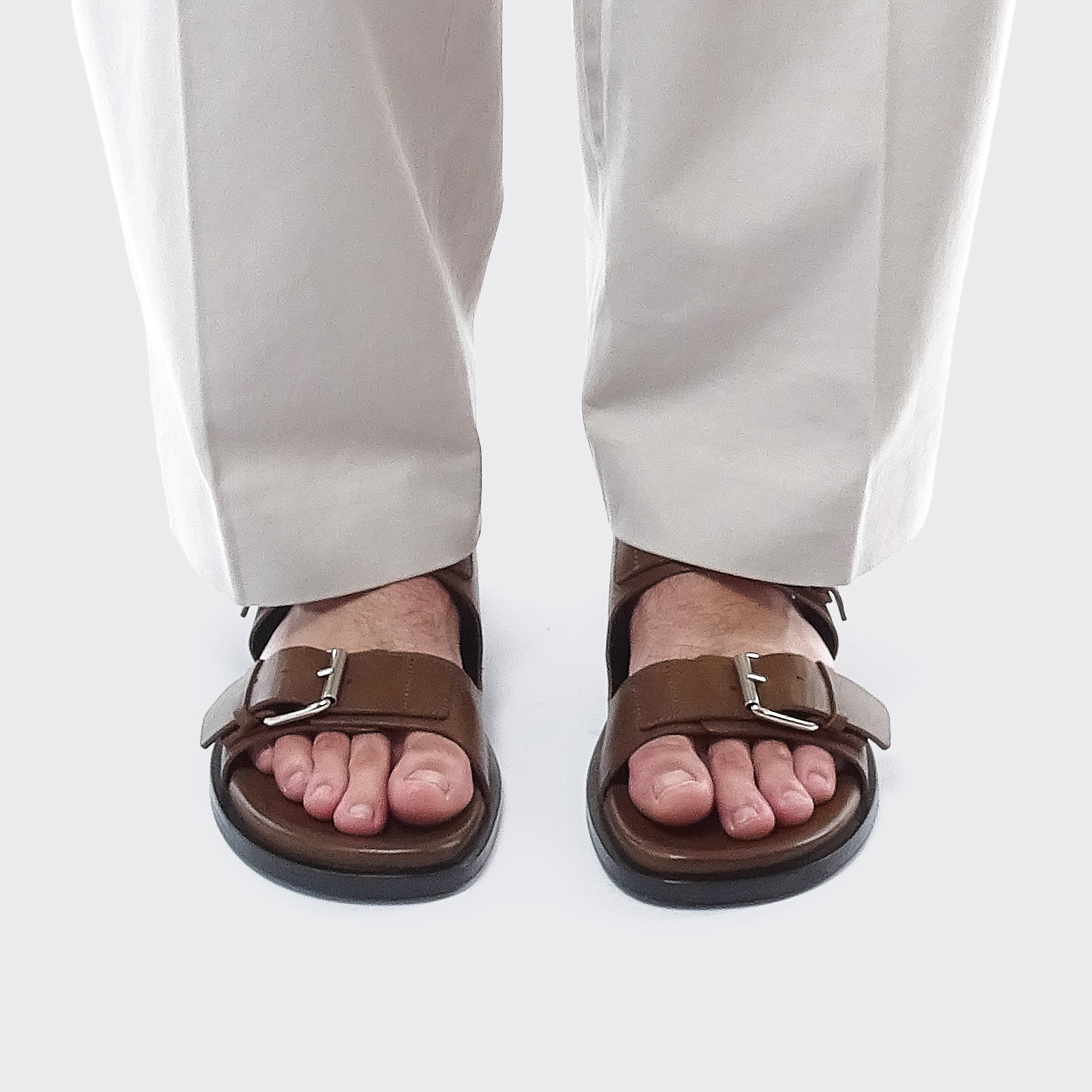 Pierre Hardy MARLON SANDAL, tobacco calfskin, view 5