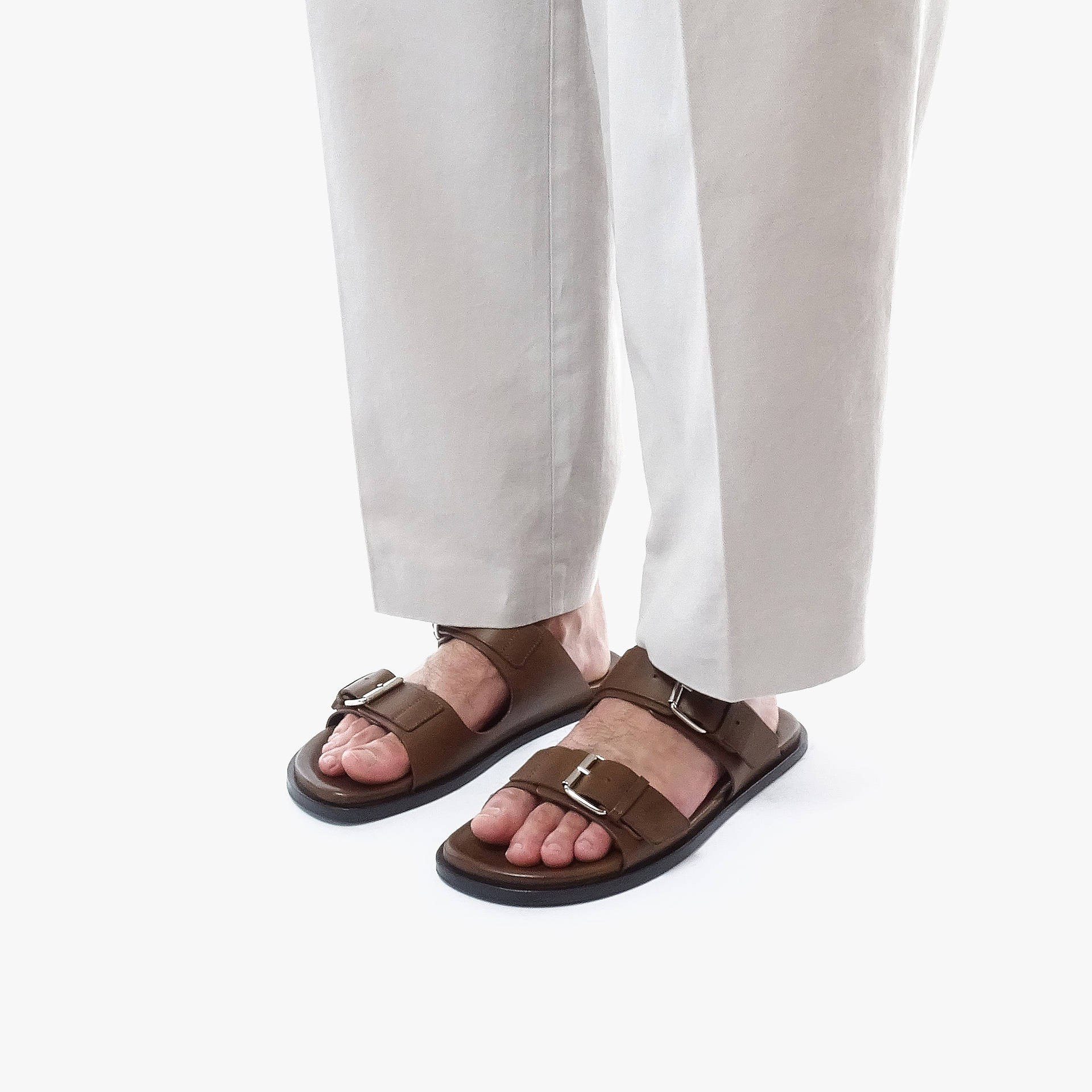 Pierre Hardy MARLON SANDAL, tobacco calfskin, view 6