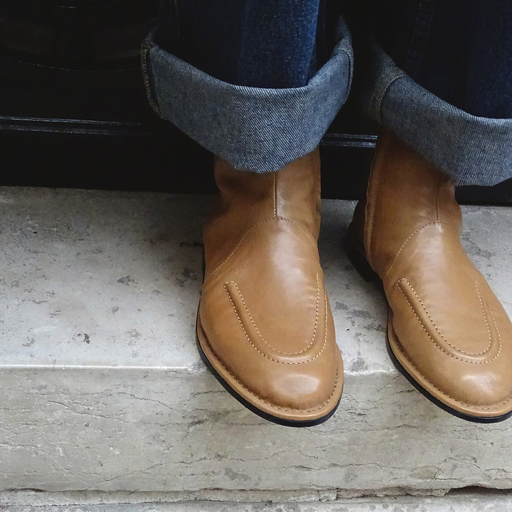 Pierre Hardy NOTO BOOTS, sand kangaroo leather, view 5