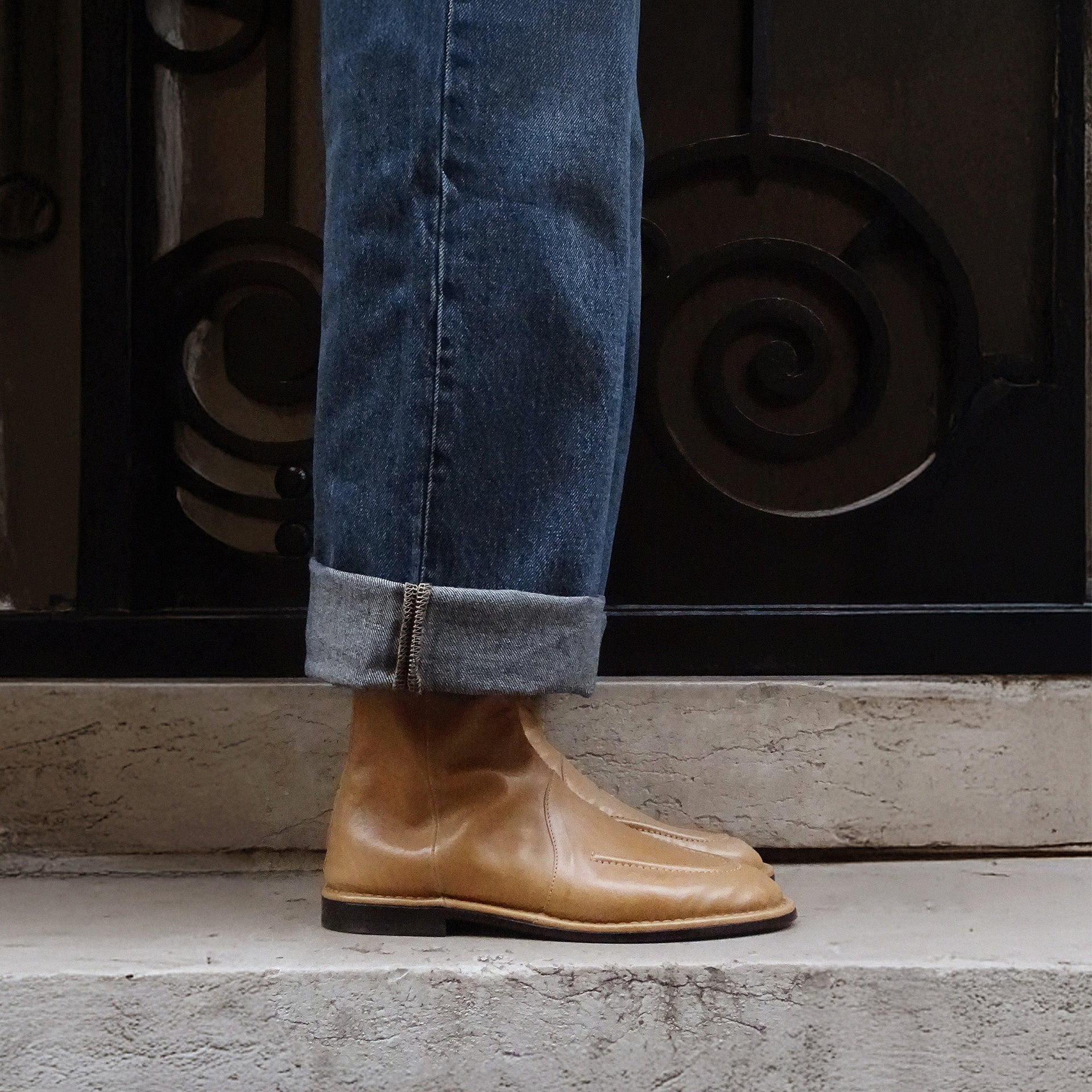 Pierre Hardy NOTO BOOTS, sand kangaroo leather, view 3