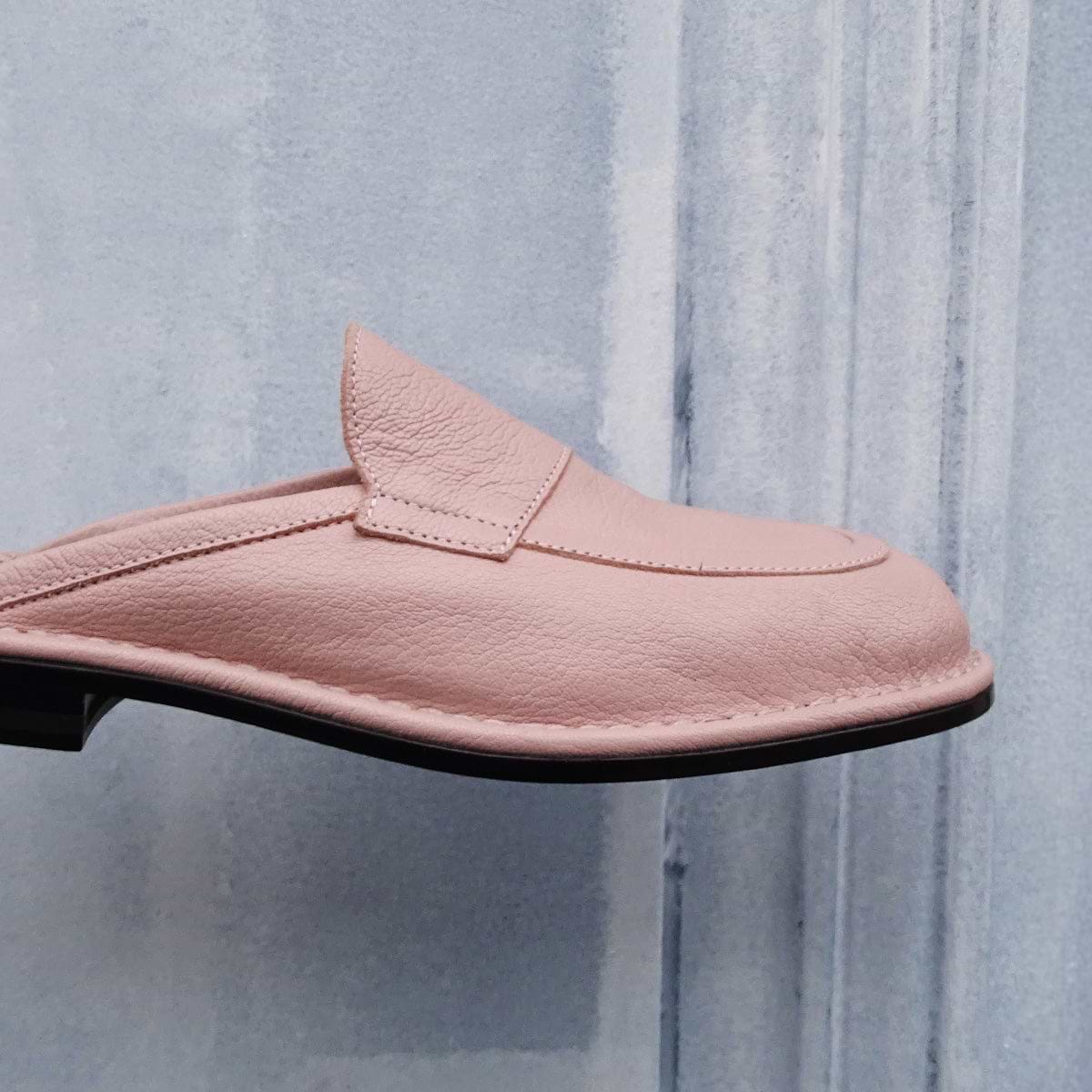 Pierre Hardy NOTO MULE, powder pink grained kidskin, view 4