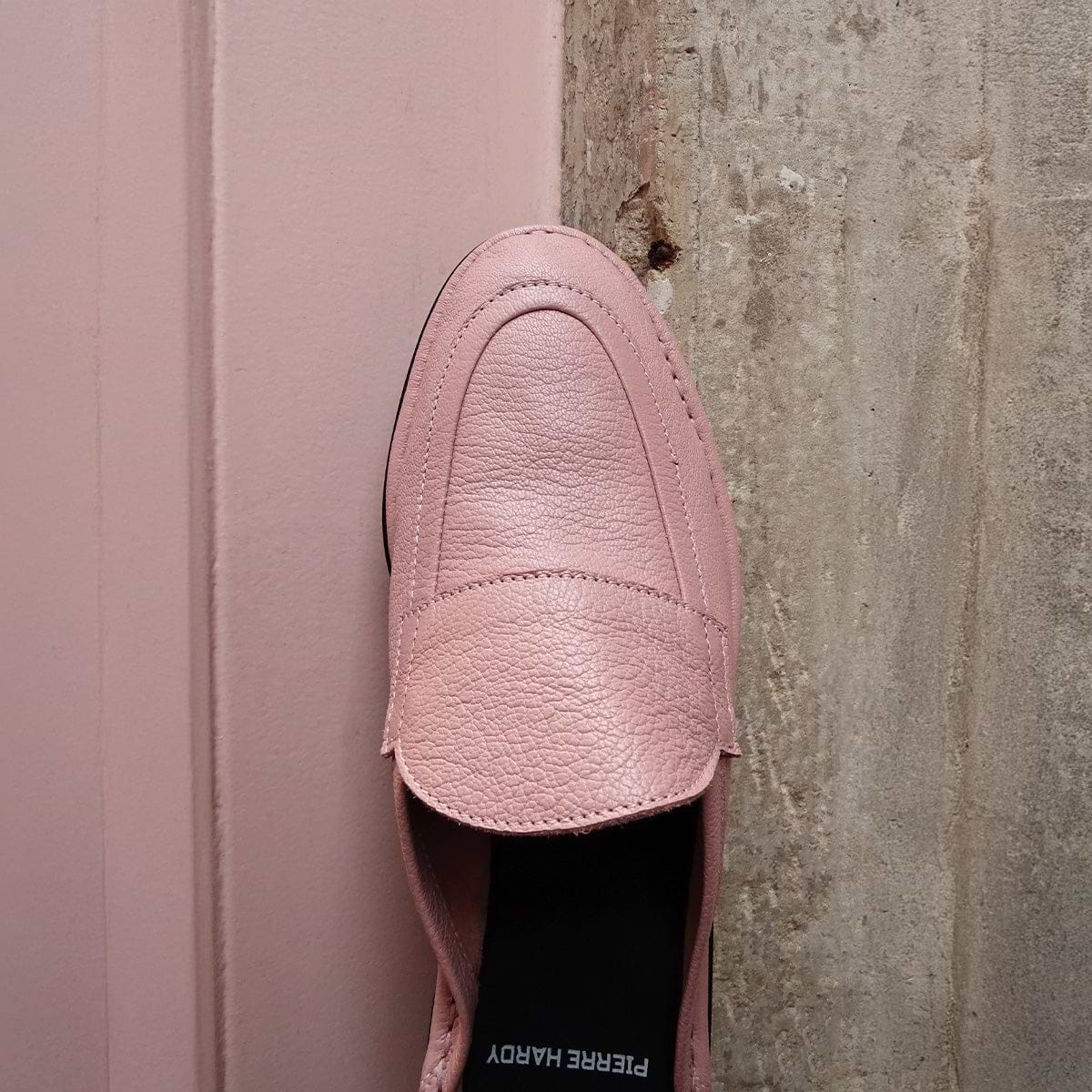 Pierre Hardy NOTO MULE, powder pink grained kidskin, view 3