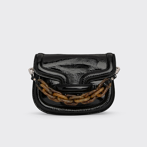 Pierre Hardy MINI ALPHAVILLE BAG, black patent kidskin, view 2