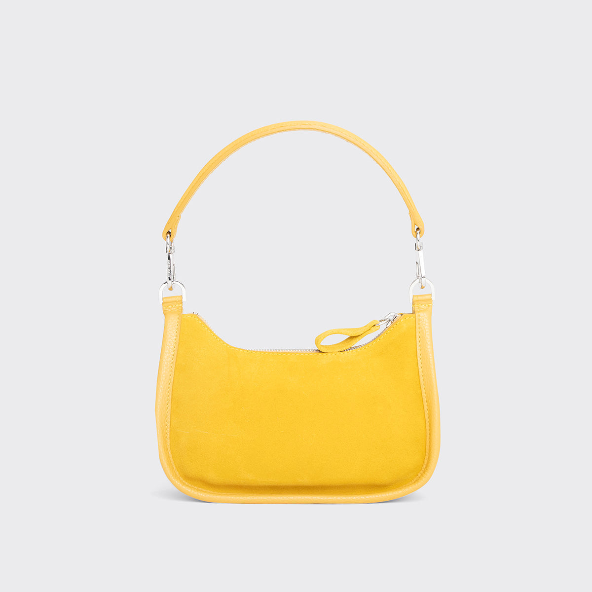 Pierre Hardy ALPHA DAY MINI BAG, yellow suede calfskin and grained calfskin, view 7