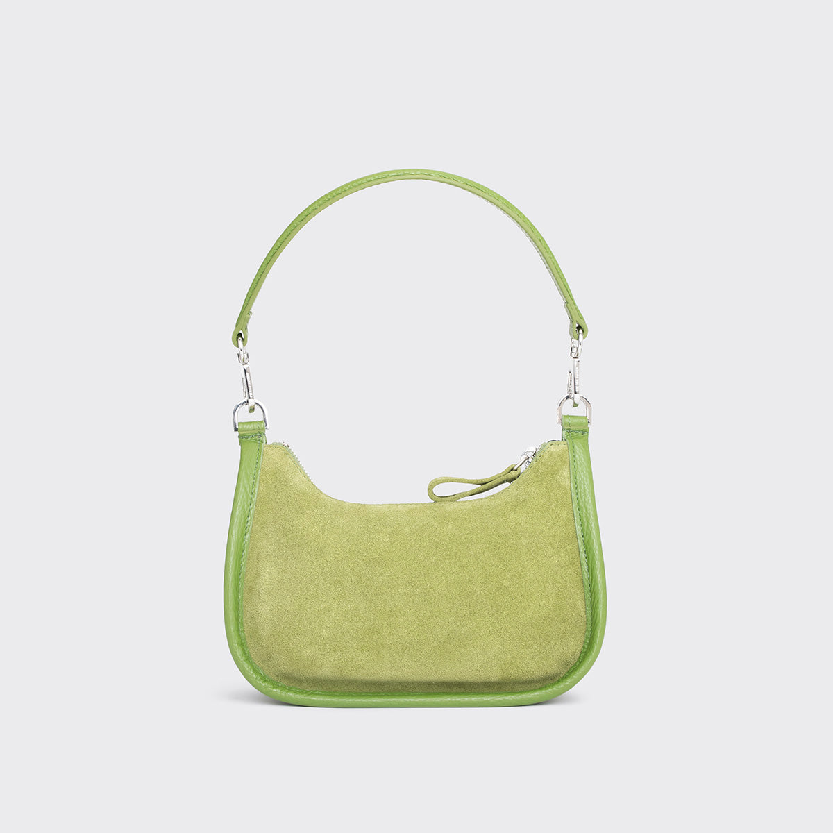 Pierre Hardy ALPHA DAY MINI BAG, green suede calfskin and grained calfskin, view 7