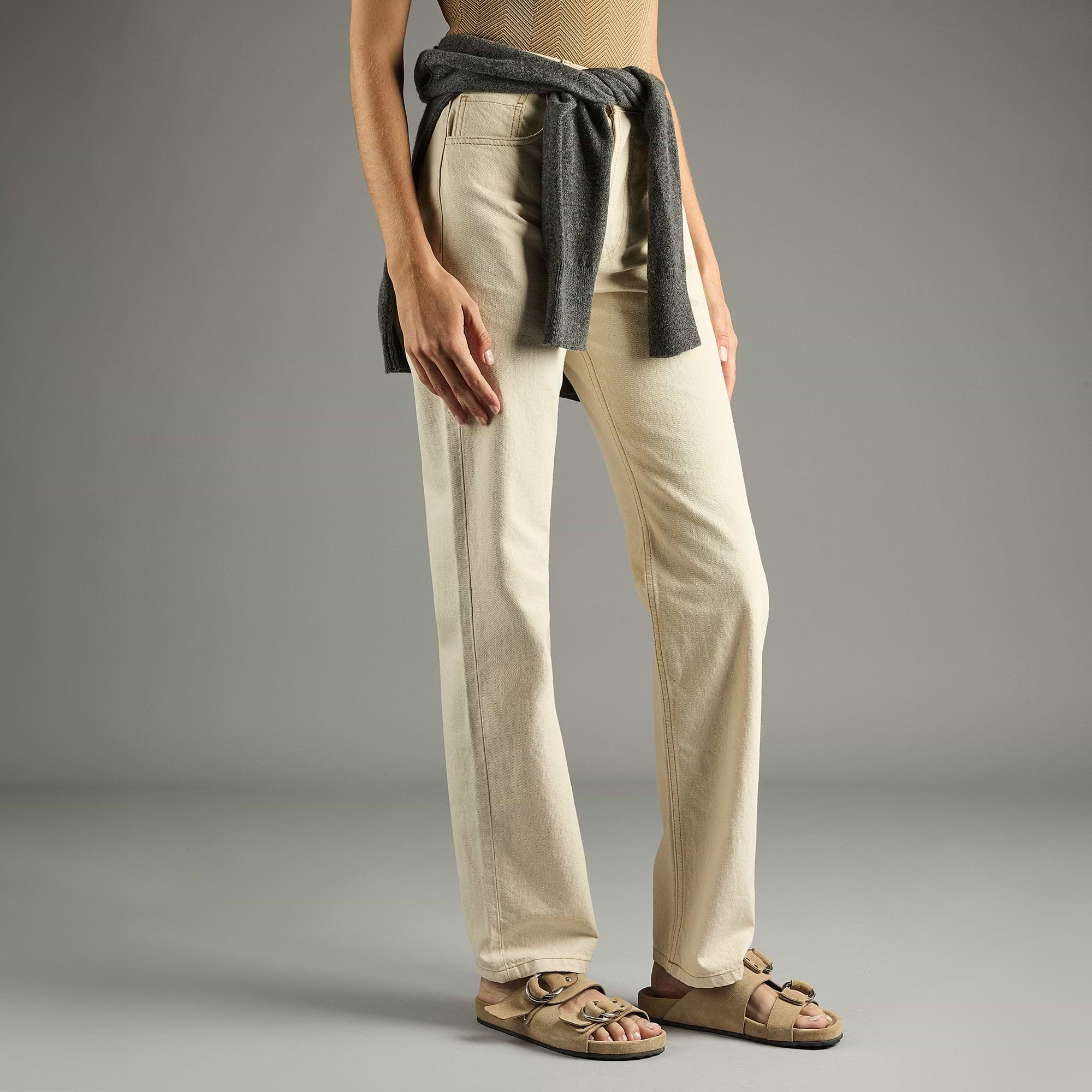 Pierre Hardy BEACH RIDER FLAT MULE, sand suede calfskin, view 4