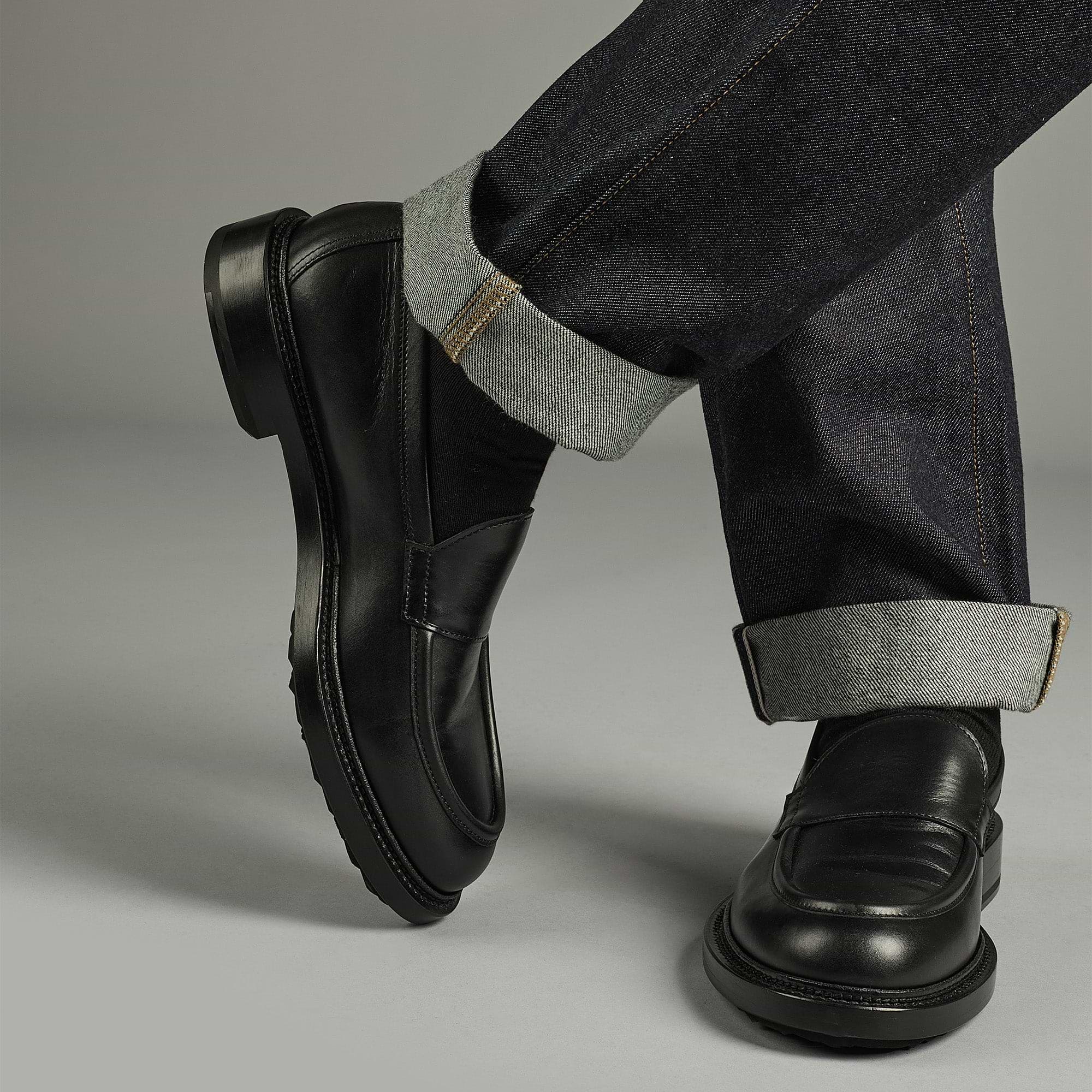 Pierre Hardy JOHN LOAFER, black calfskin, view 3
