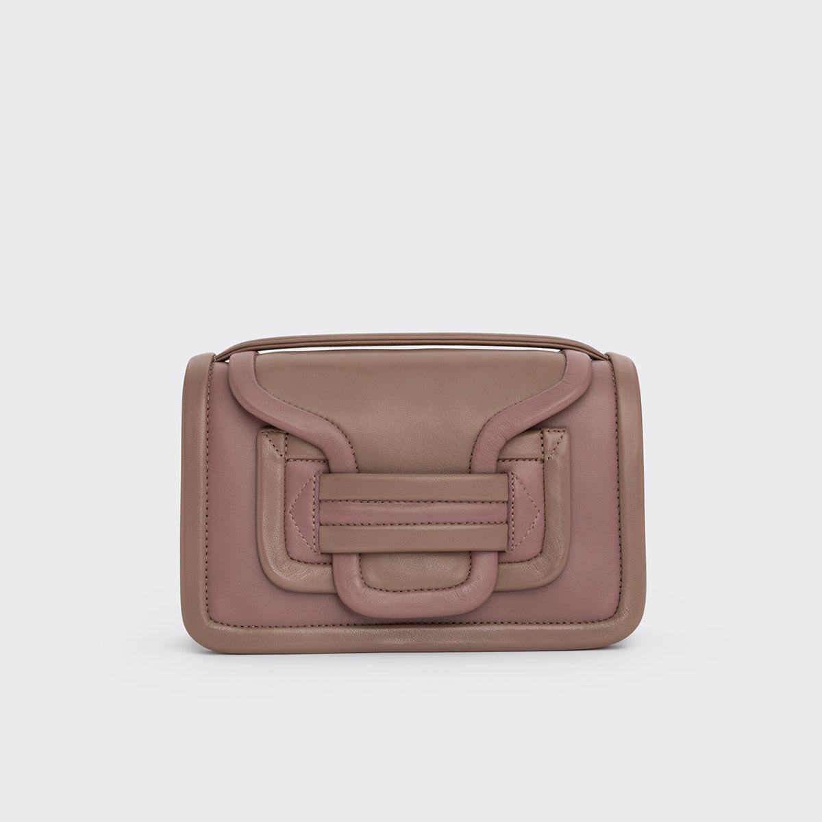 Pierre Hardy ALPHA HANDBAG, pink & beige calfskin, view 5