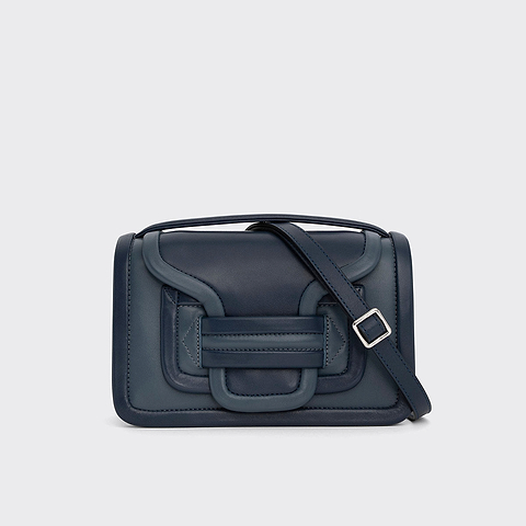 Pierre Hardy ALPHA HANDBAG, blue & navy calfskin