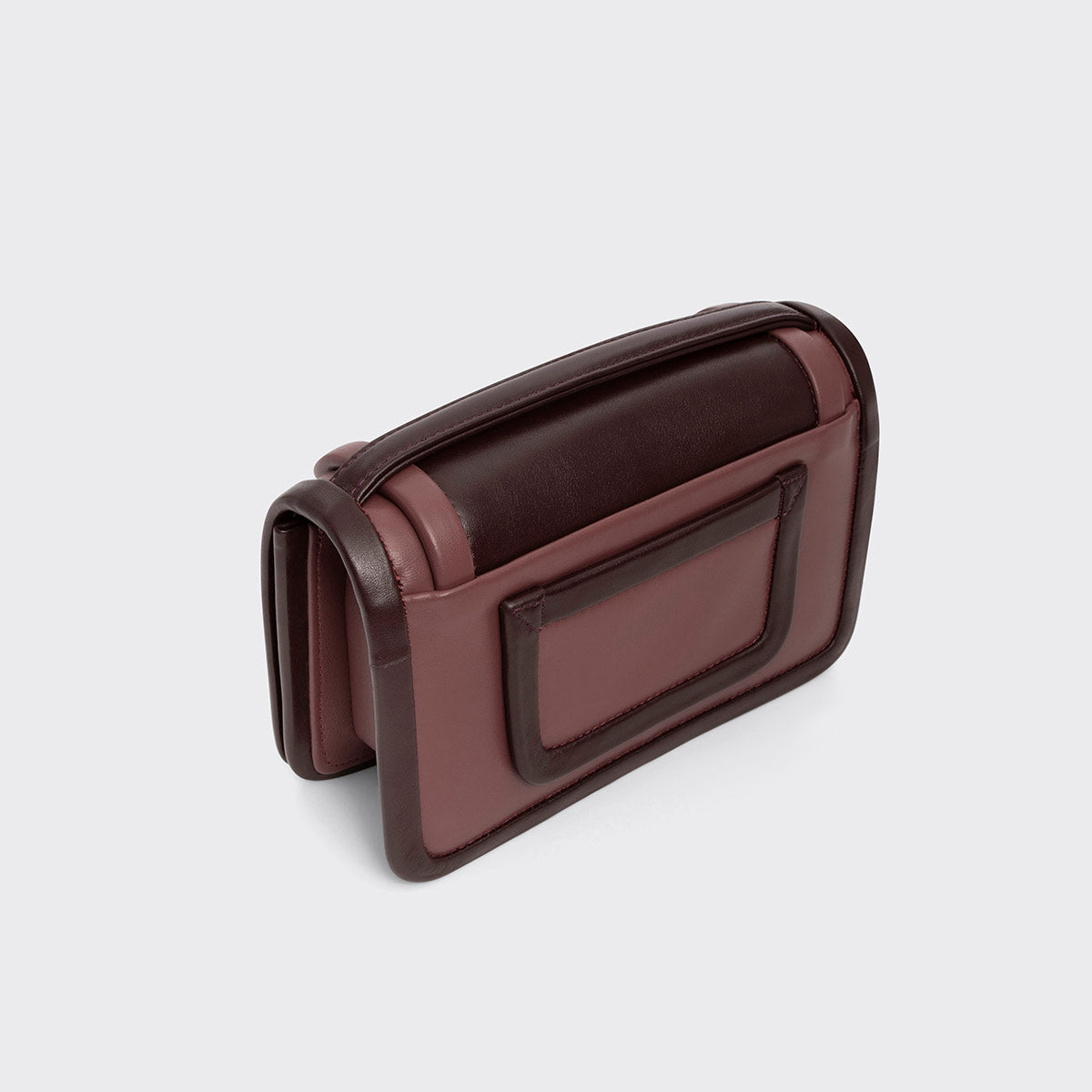 Pierre Hardy ALPHA HANDBAG, rosewood & burgundy calfskin, view 8