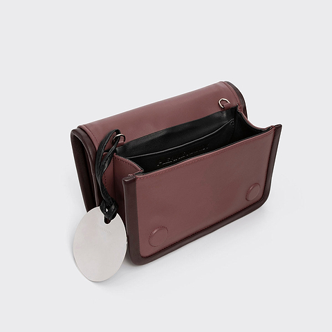 Pierre Hardy ALPHA HANDBAG, rosewood & burgundy calfskin, view 2