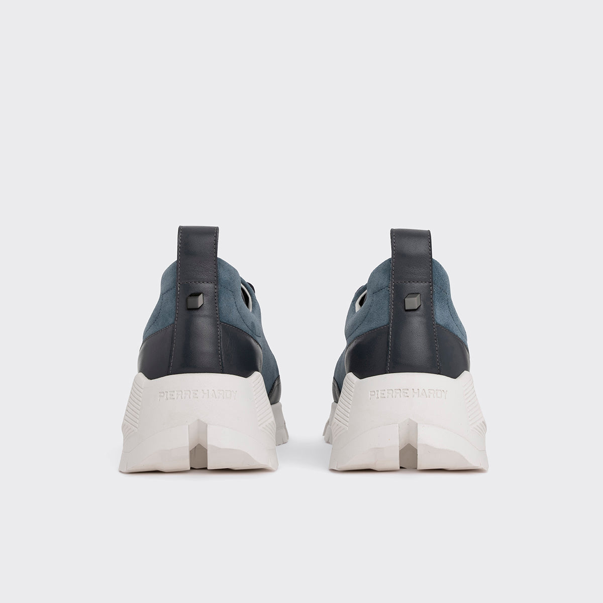 Pierre Hardy STREET LIFE SNEAKERS, denim blue suede calfskin and navy calfskin, view 6