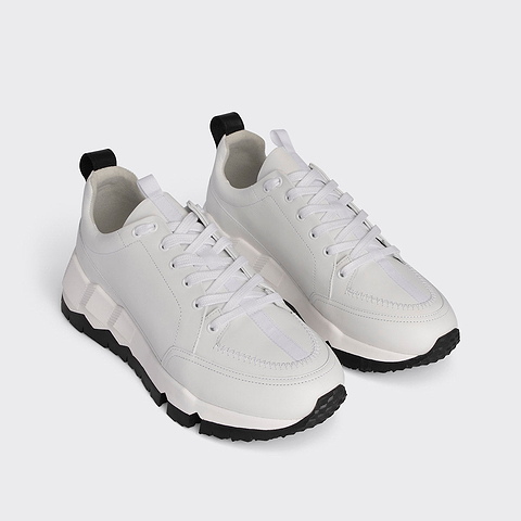 Pierre Hardy STREET LIFE SNEAKERS, white calfskin, view 2