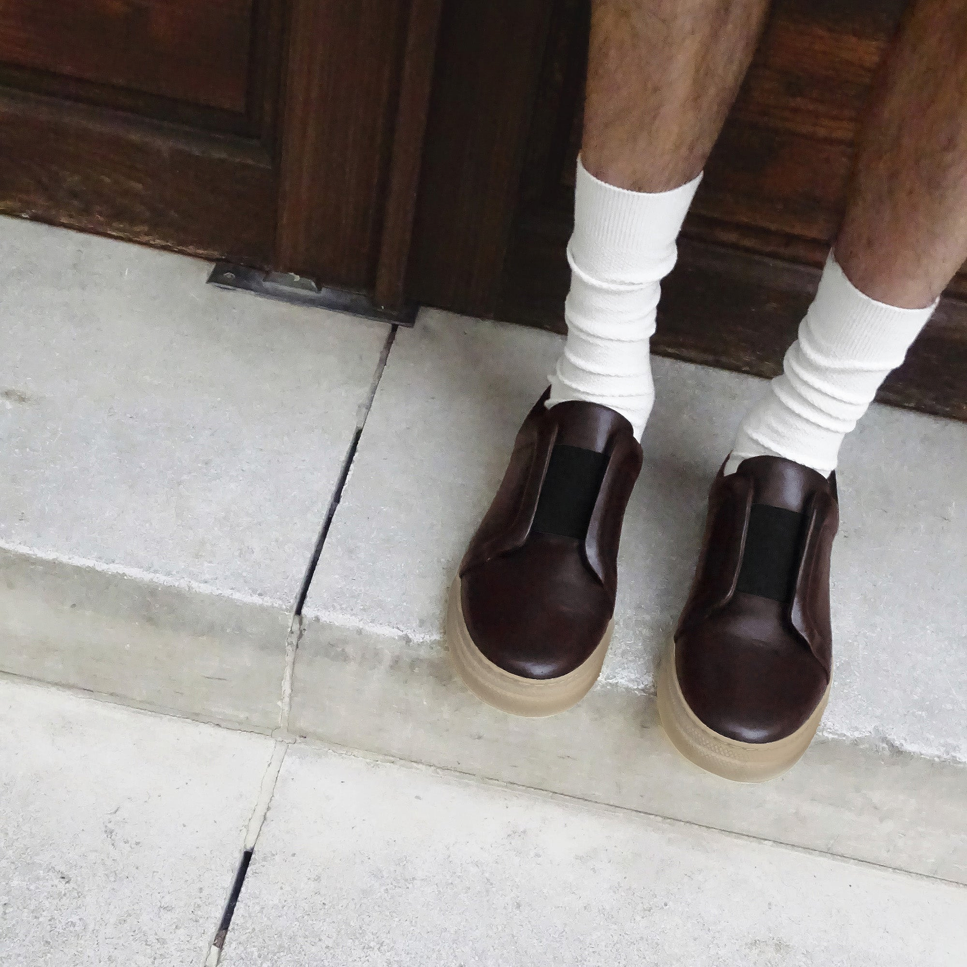Pierre Hardy SLIDER SNEAKERS, burgundy calfskin, view 5