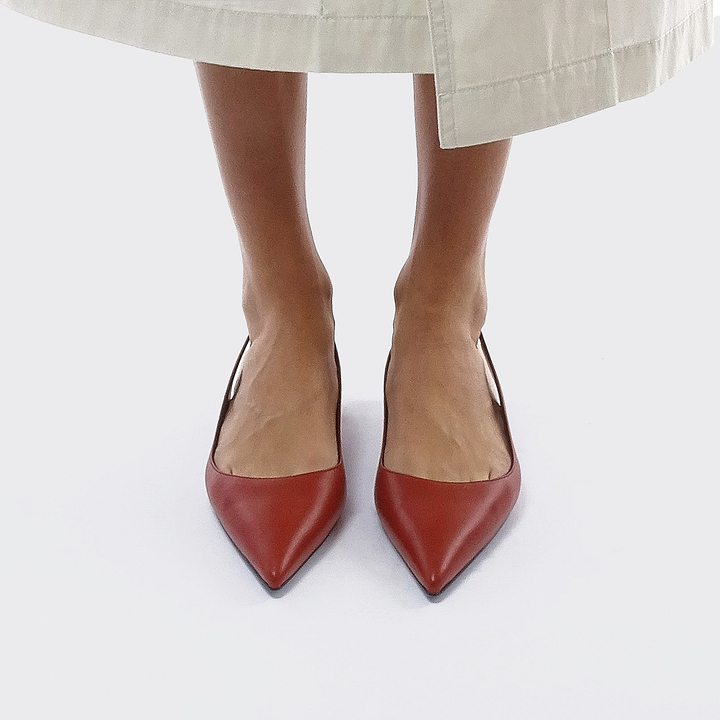 Pierre Hardy STELLA SLINGBACK, carmine red kidskin, view 4