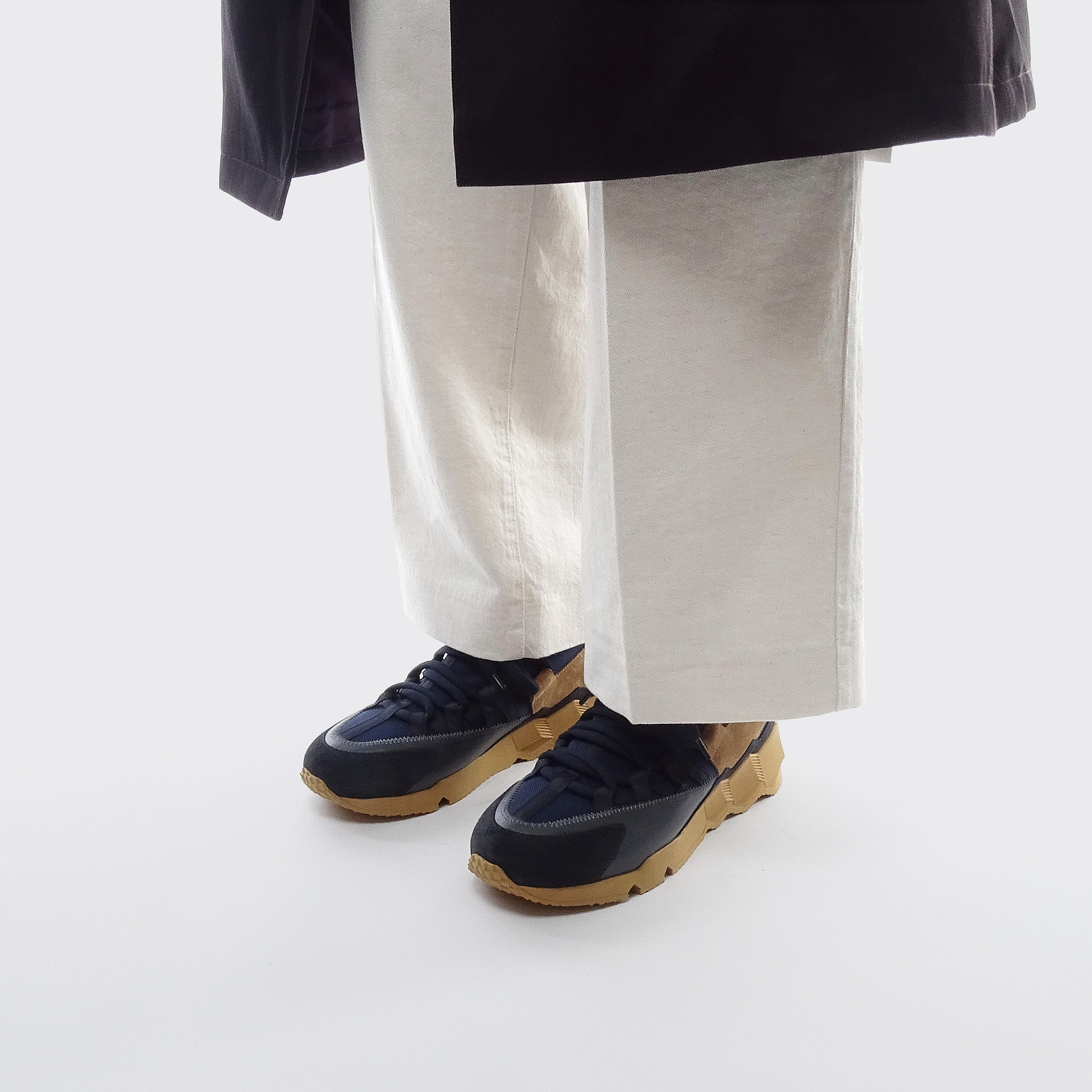 Pierre Hardy TREK COMET SNEAKERS, navy nylon canvas, white & navy calfskin and navy & sand suede calfskin, view 5