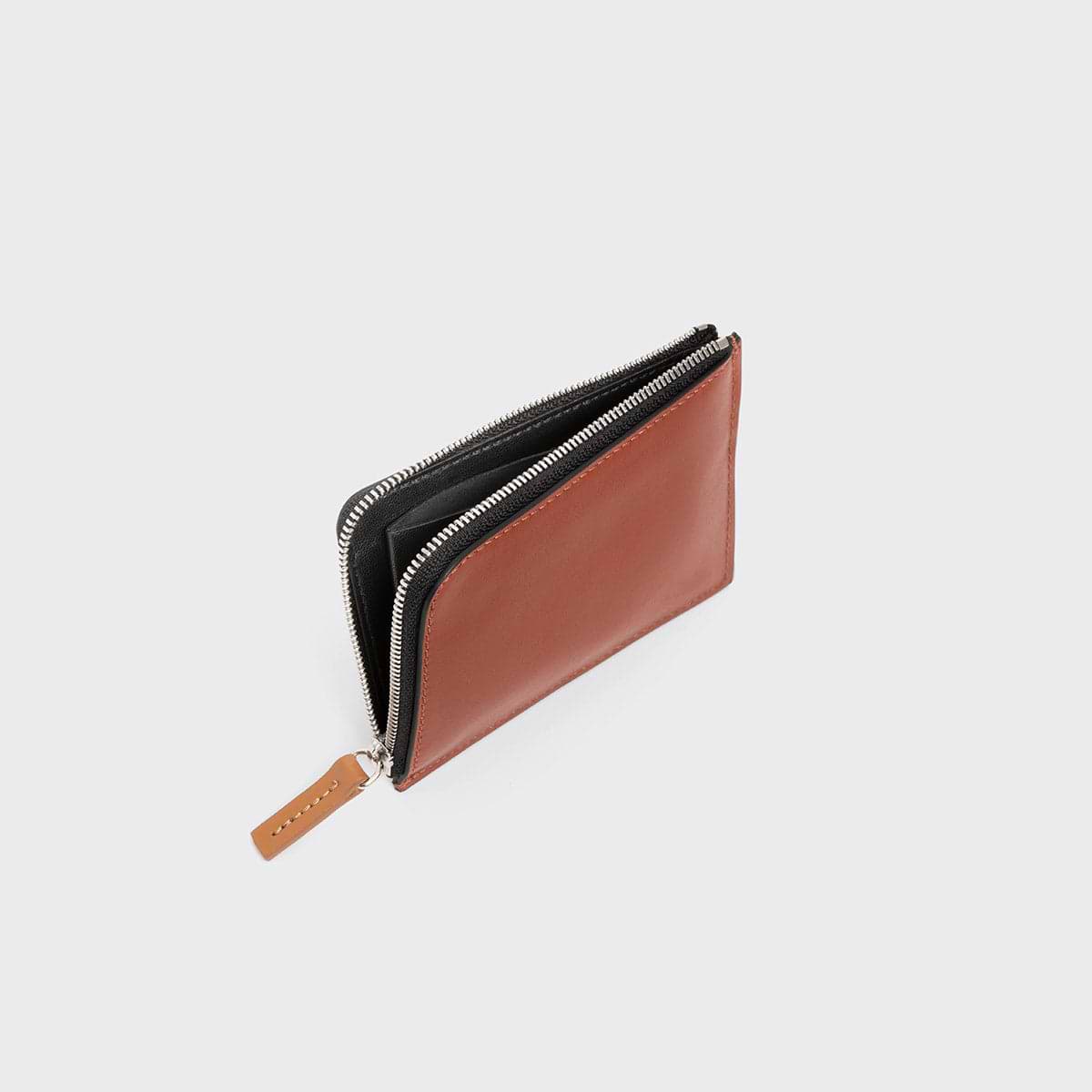 Pierre Hardy VALOIS COIN PURSE, rust & cognac calfskin, view 2