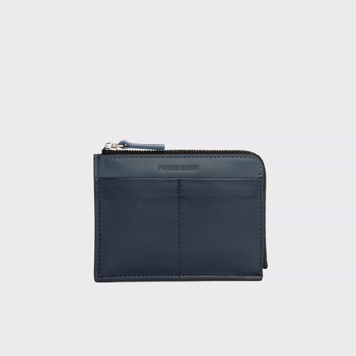 Pierre Hardy VALOIS COIN PURSE, navy & blue calfskin