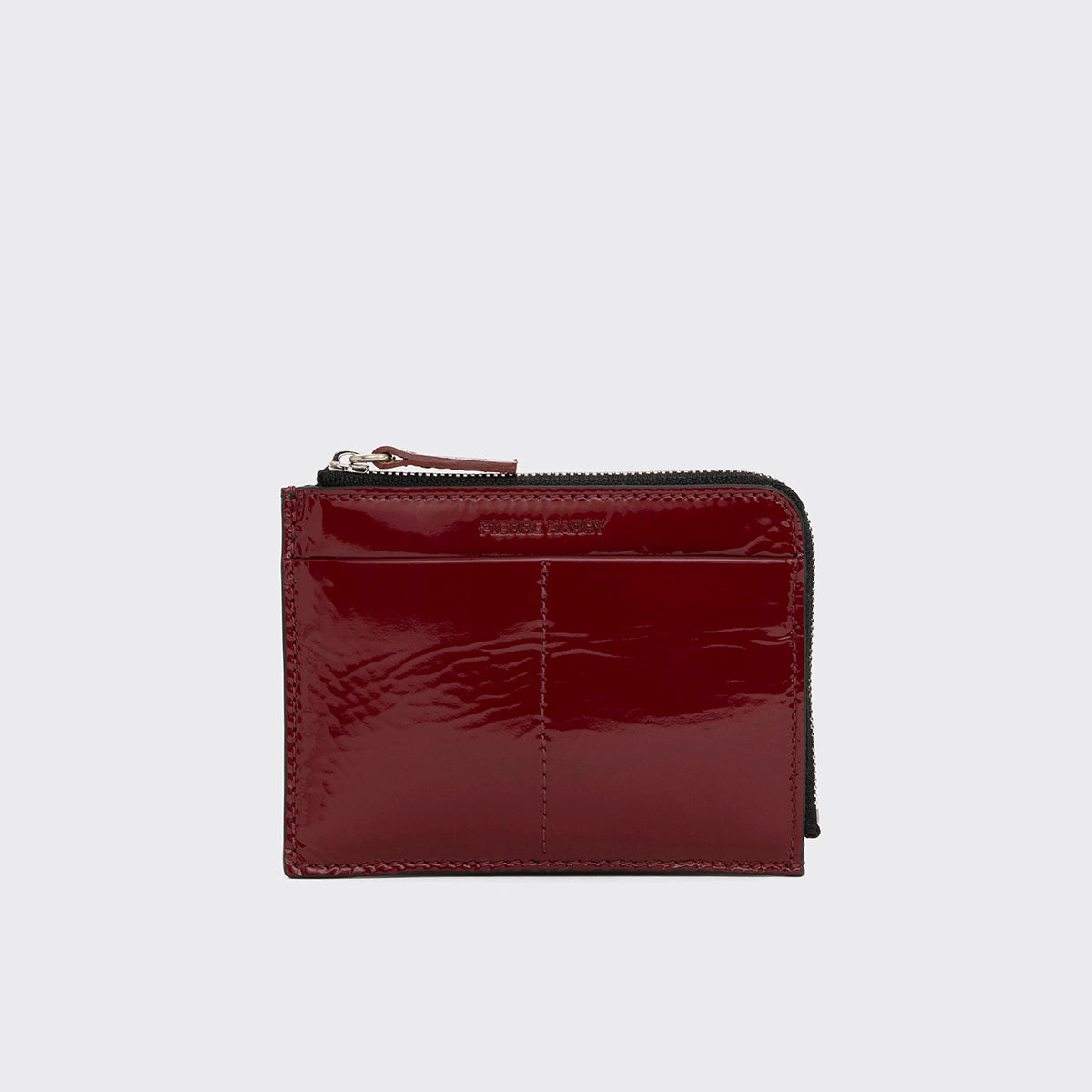 Pierre Hardy VALOIS COIN PURSE, carmine red patent kidskin