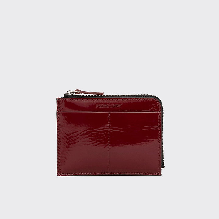 Pierre Hardy VALOIS COIN PURSE, carmine red patent kidskin