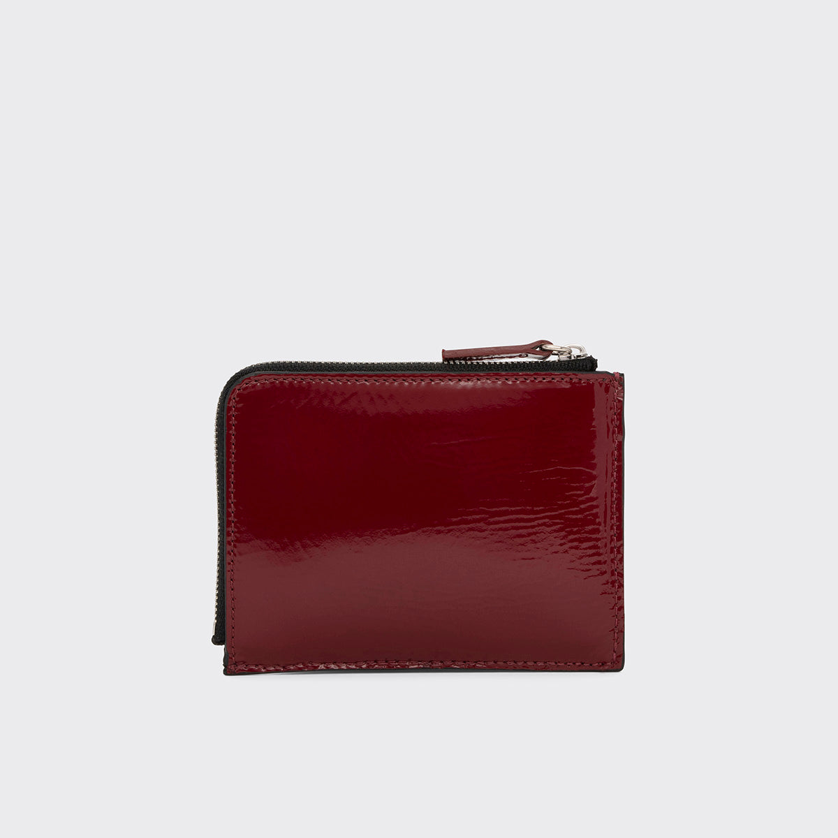Pierre Hardy VALOIS COIN PURSE, carmine red patent kidskin, view 4