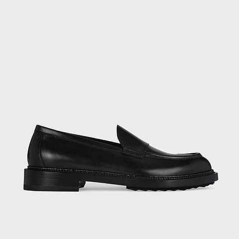 Pierre Hardy JOHN LOAFER, black calfskin