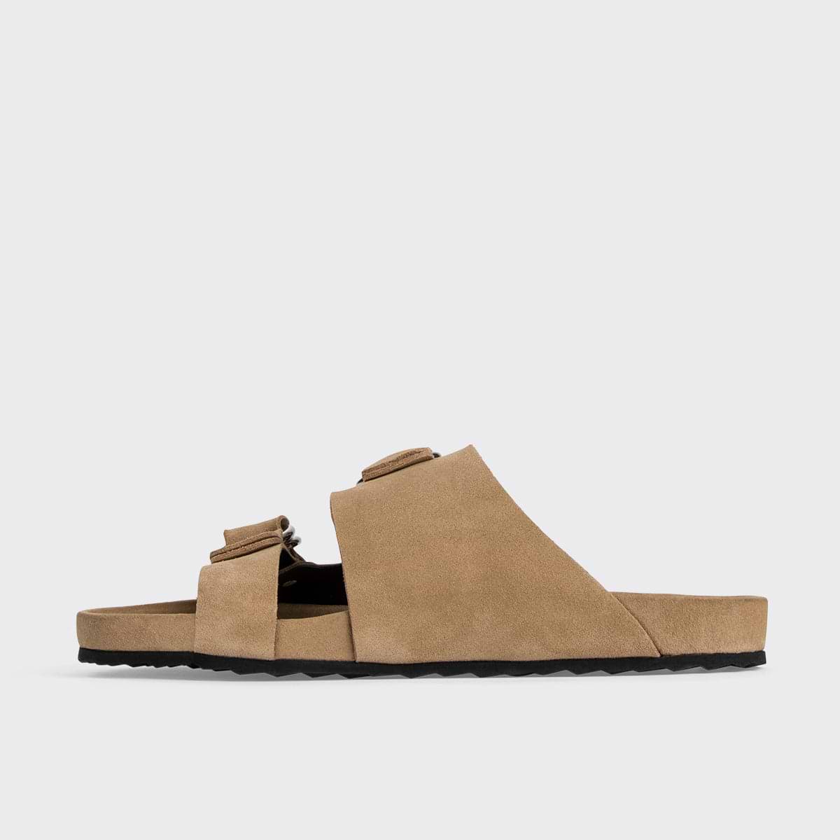 Pierre Hardy BEACH RIDER FLAT MULE, sand suede calfskin, view 7