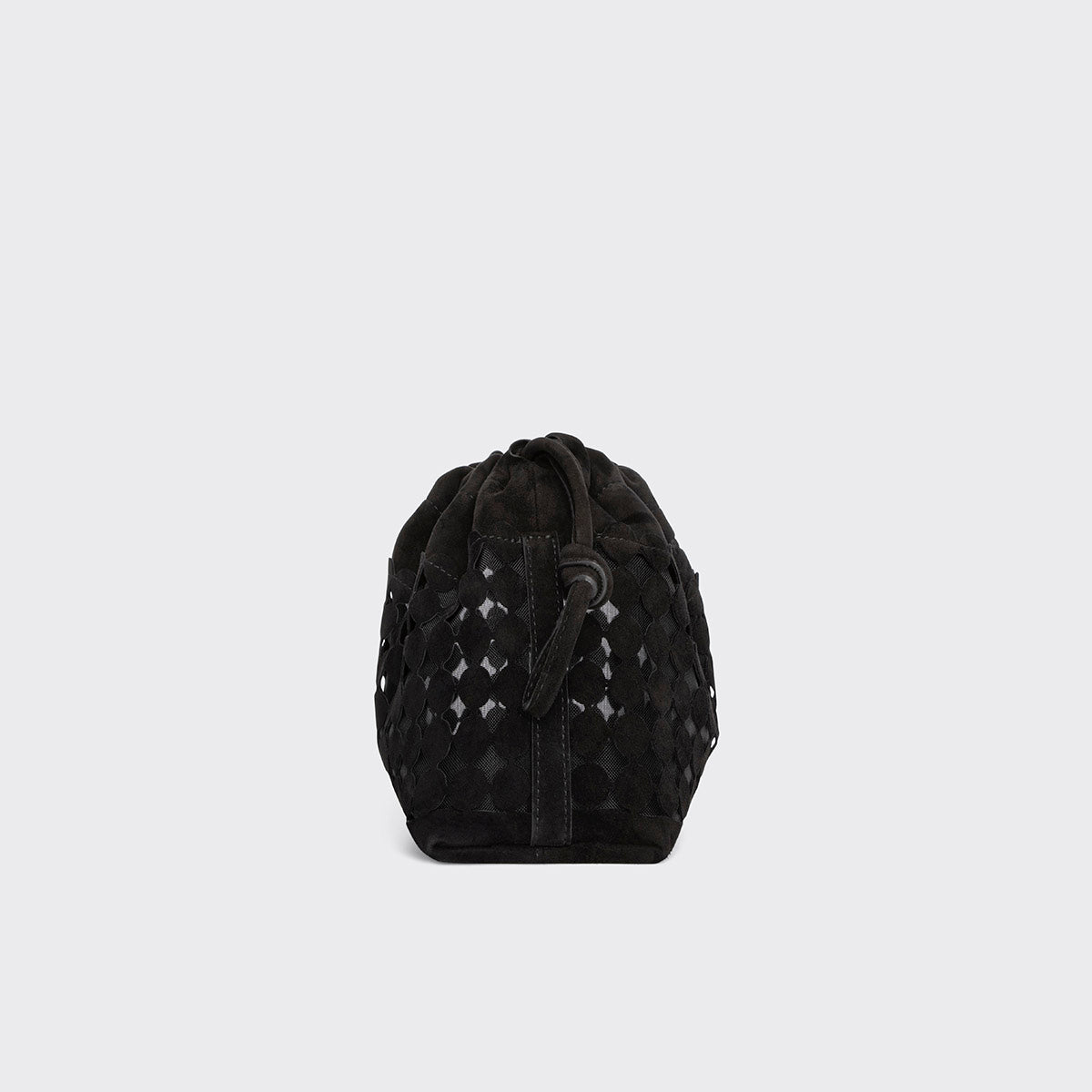 Pierre Hardy TWIN CLUTCH BULLES, black suede kidskin, view 5