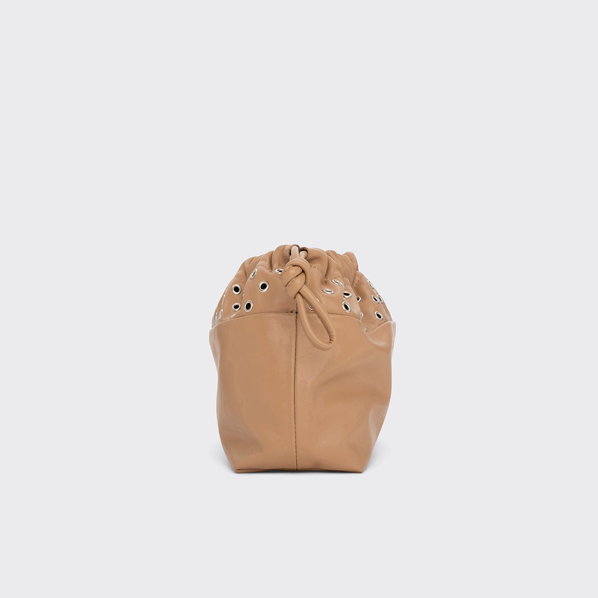Pierre Hardy TWIN CLUTCH WITH EYELETS, cappuccino calfskin, view 4