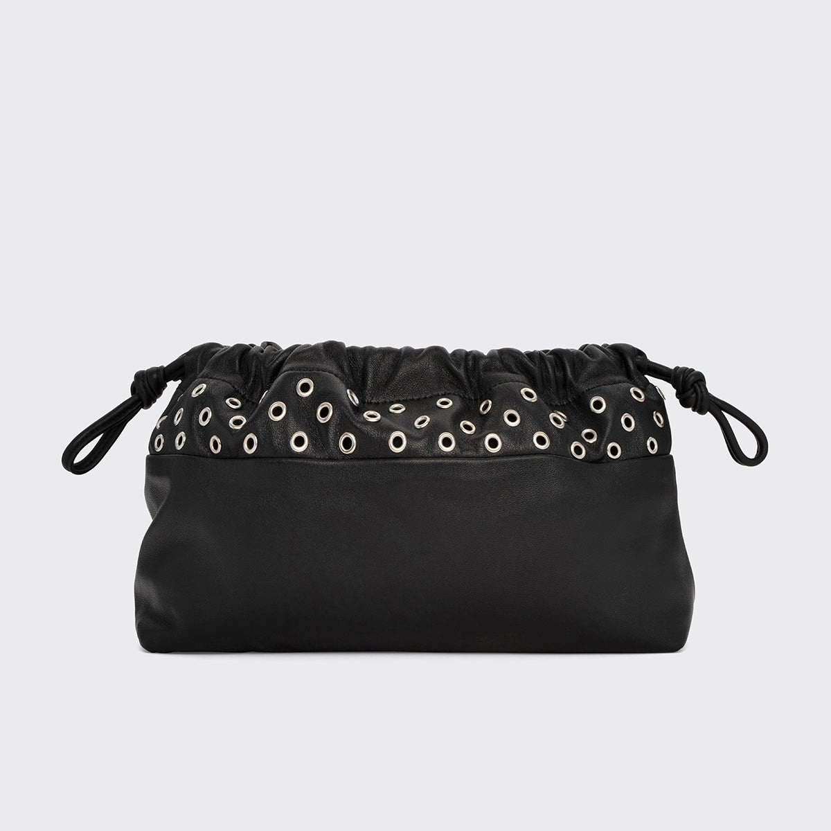 Pierre Hardy TWIN CLUTCH WITH EYELETS, black lambskin, view 9
