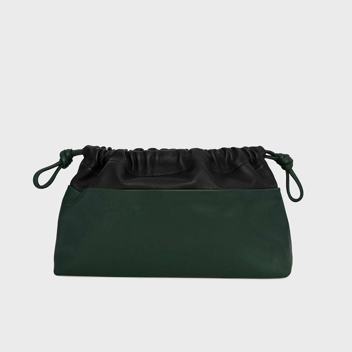 Pierre Hardy TWIN CLUTCH, green calfskin and black lambskin, view 8