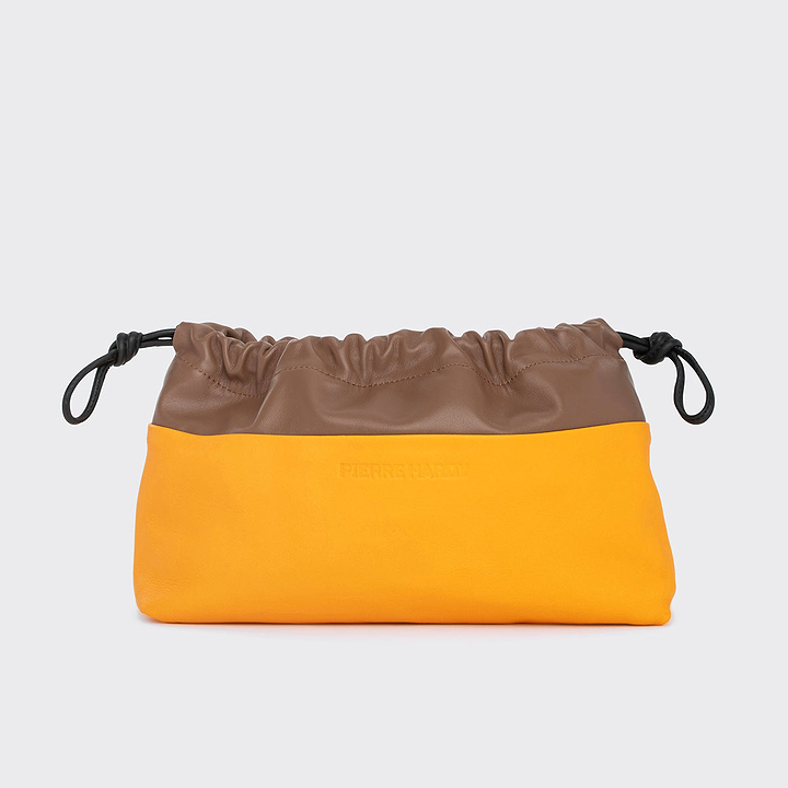 Pierre Hardy TWIN CLUTCH, sun lambskin and camel calfskin, view 8