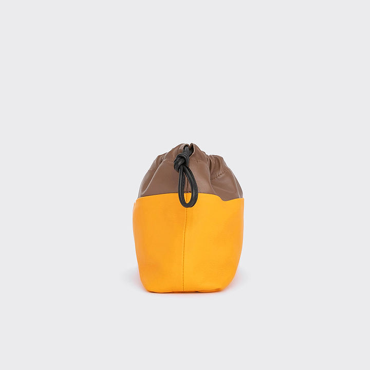 Pierre Hardy TWIN CLUTCH, sun lambskin and camel calfskin, view 6
