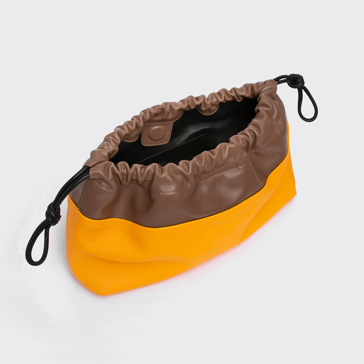 Pierre Hardy TWIN CLUTCH, sun lambskin and camel calfskin, view 3