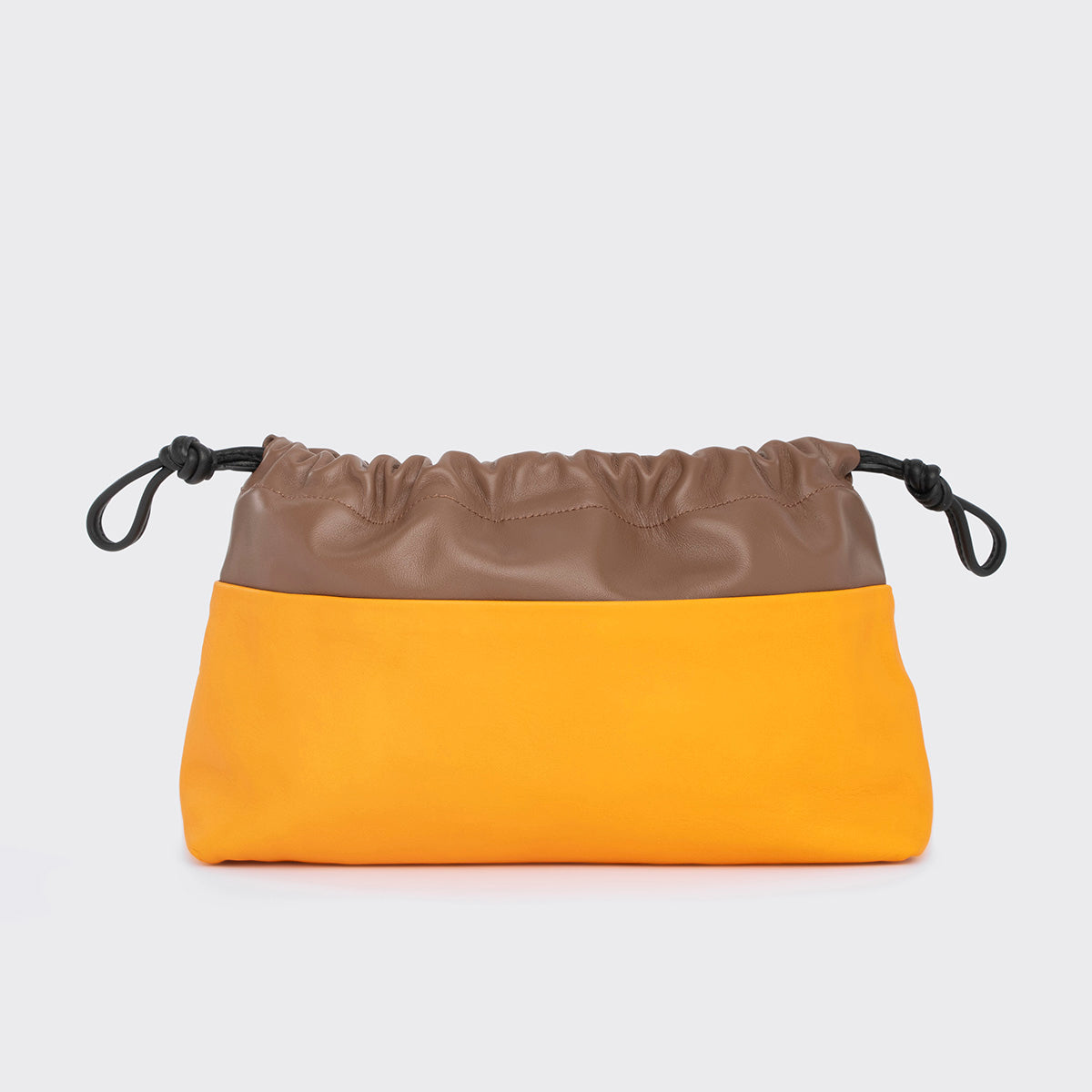 Pierre Hardy TWIN CLUTCH, sun lambskin and camel calfskin, view 7