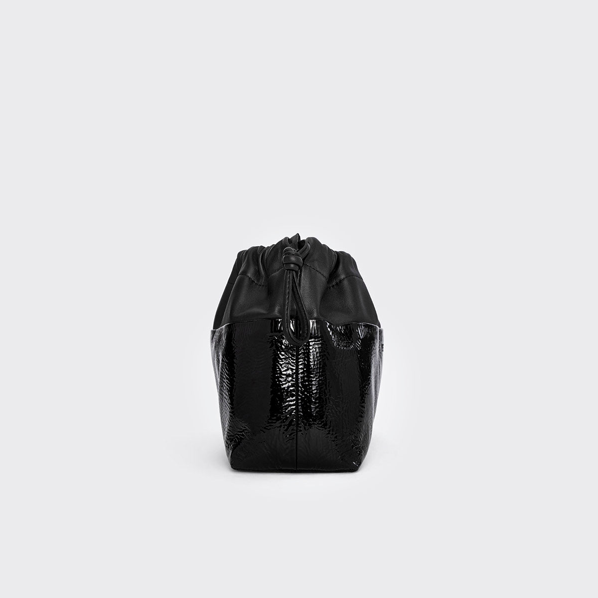 Pierre Hardy TWIN CLUTCH, black patent kidskin and black lambskin, view 5